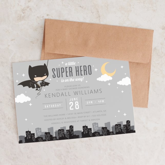 Batman Super Hero Baby Shower Invitation (Creator Uploaded)