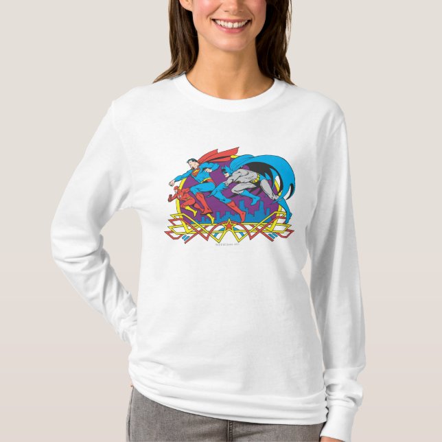 Batman + Superman + Flash T-Shirt (Front)