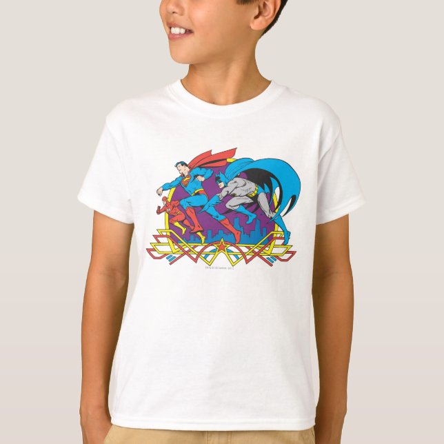 Batman + Superman + Flash T-Shirt (Front)