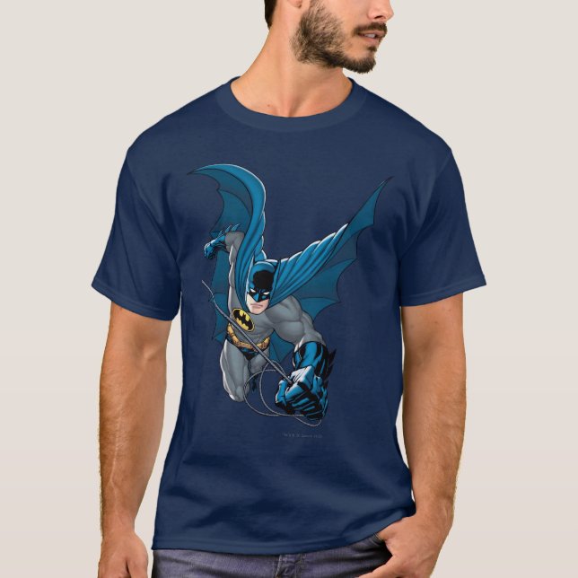 Batman swings from rope T-Shirt (Front)