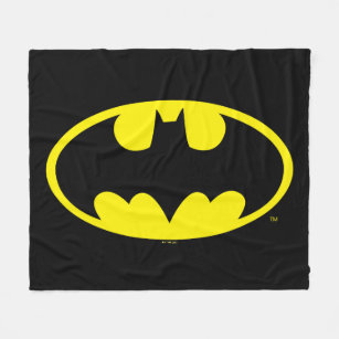 Batman Symbol   Bat Oval Logo Fleece Blanket