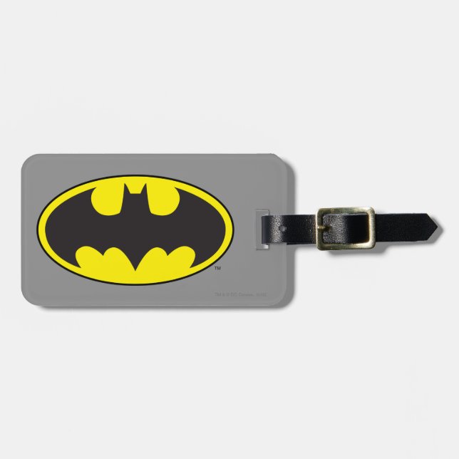 Batman Symbol | Bat Oval Logo Luggage Tag (Front Horizontal)