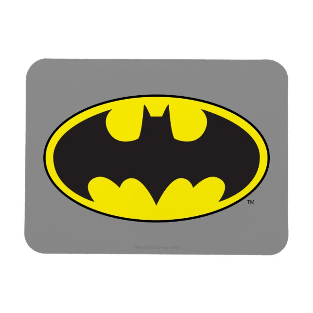 Batman Symbol | Bat Oval Logo Magnet (Horizontal)