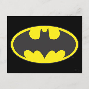 Batman Symbol   Bat Oval Logo Postcard