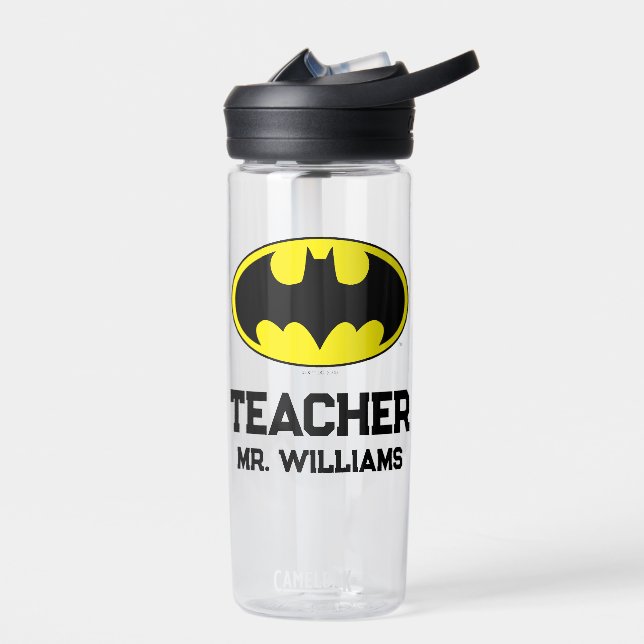 Batman Symbol | Bat Oval Logo Water Bottle (Left)