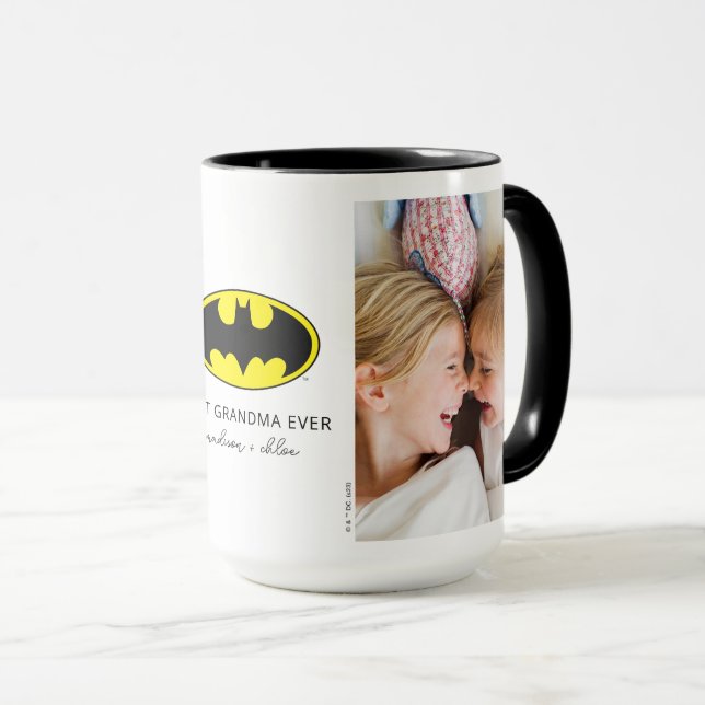 Batman Symbol | Best Grandma Photo Mug (Front Right)