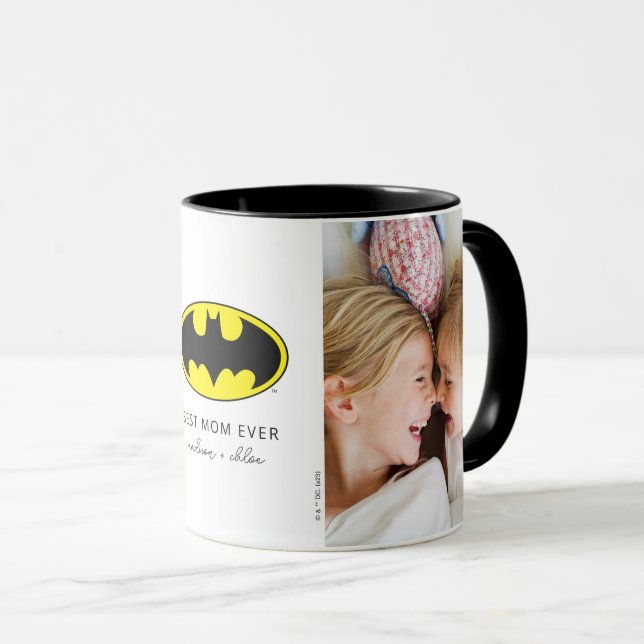 Batman Symbol | Best Mum Photo Mug (Front Right)