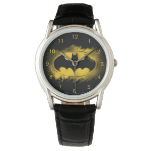 Batman Symbol   Black and Yellow Logo Watch