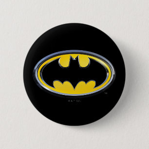 Batman Symbol   Classic Logo 6 Cm Round Badge