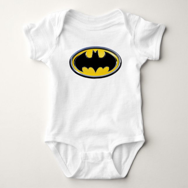 Batman Symbol | Classic Logo Baby Bodysuit (Front)