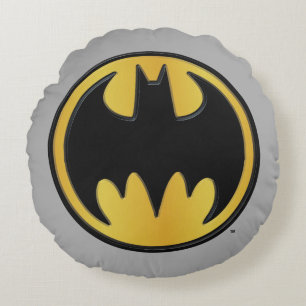 Batman Symbol   Classic Round Logo Cushion
