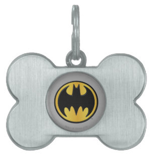 Batman Symbol Classic Round Logo Pet Name Tag