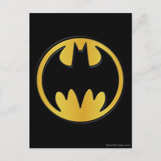 Batman Symbol | Classic Round Logo Postcard (Front)