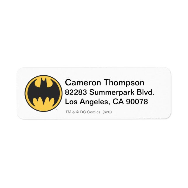 Batman Symbol | Dark Yellow Circle Logo (Front)