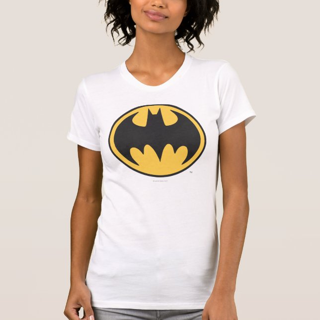 Batman Symbol | Dark Yellow Circle Logo T-Shirt (Front)