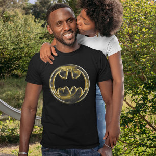 Batman Symbol   Gold Logo Tri-Blend Shirt