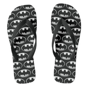 Batman Symbol Grainy Logo Jandals