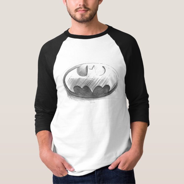 Batman Symbol | Insignia Drawing Logo T-Shirt (Front)