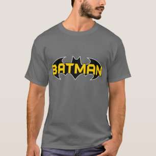 Batman Symbol   Name Yellow & Black Logo T-Shirt
