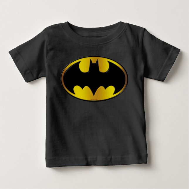 Batman Symbol | Oval Gradient Logo Baby T-Shirt (Front)
