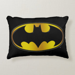 Batman Symbol   Oval Gradient Logo Decorative Cushion
