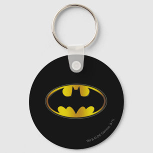 Batman Symbol   Oval Gradient Logo Key Ring