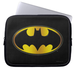 Batman Symbol   Oval Gradient Logo Laptop Sleeve