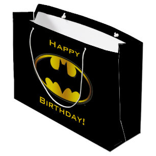 Batman Symbol Oval Gradient Logo Large Gift Bag