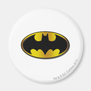 Batman Symbol Oval Gradient Logo Magnet