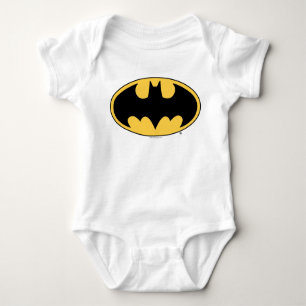 Batman Symbol   Oval Logo Baby Bodysuit