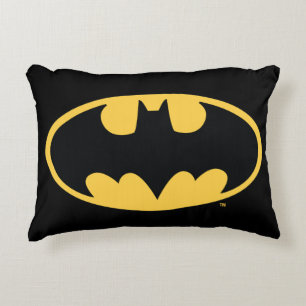 Batman Symbol Oval Logo Decorative Cushion