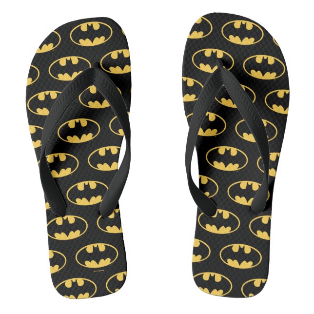 Batman Symbol | Oval Logo Jandals (Footbed)