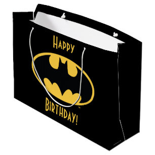 Batman Symbol Oval Logo Large Gift Bag