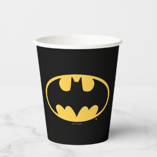 Batman Symbol   Oval Logo Paper Cups