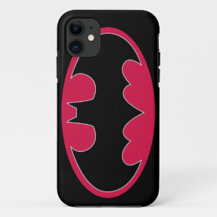 Batman Symbol Red Black Logo iPhone 11 Case