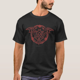 Batman Symbol   Red Outline Urban Logo T-Shirt