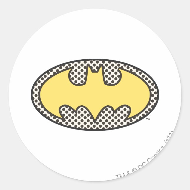 Batman Symbol | Showtime Logo Classic Round Sticker (Front)