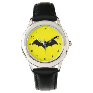Batman Symbol Simple Bat Silhouette Logo Watch