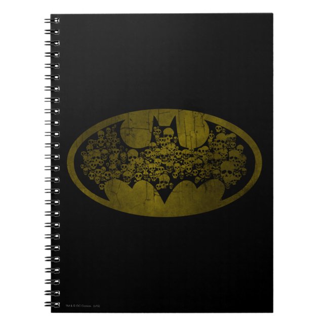 Batman Symbol | Skulls in Bat Logo Notebook (Front)