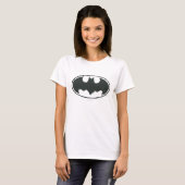 Batman Symbol | Spray Black White Logo T-Shirt (Front Full)
