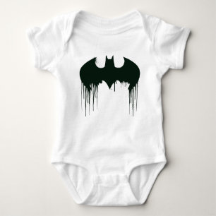 Batman Symbol Spraypaint Logo Baby Bodysuit