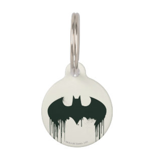 Batman Symbol Spraypaint Logo Pet Tag
