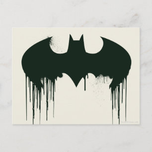 Batman Symbol Spraypaint Logo Postcard
