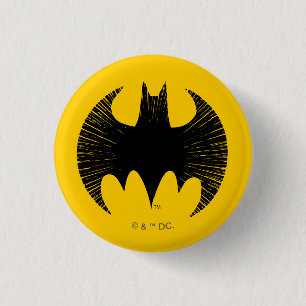 Batman Symbol   Streak Logo 3 Cm Round Badge