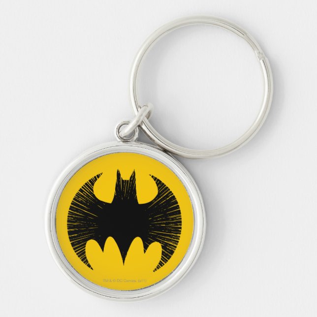 Batman Symbol | Streak Logo Key Ring (Front)