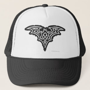 Batman Symbol   Urban Black White Logo Trucker Hat