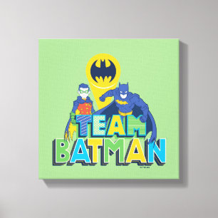 Batman   Team Batman & Robin Canvas Print