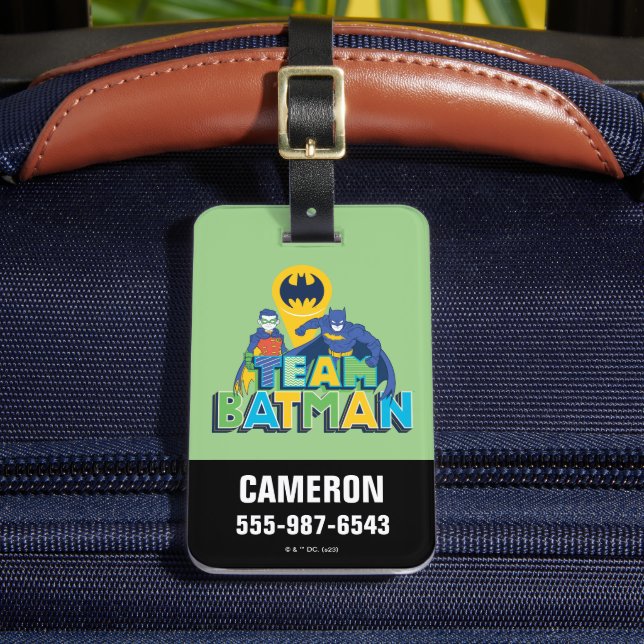 Batman | Team Batman & Robin Luggage Tag (Front Insitu 2)