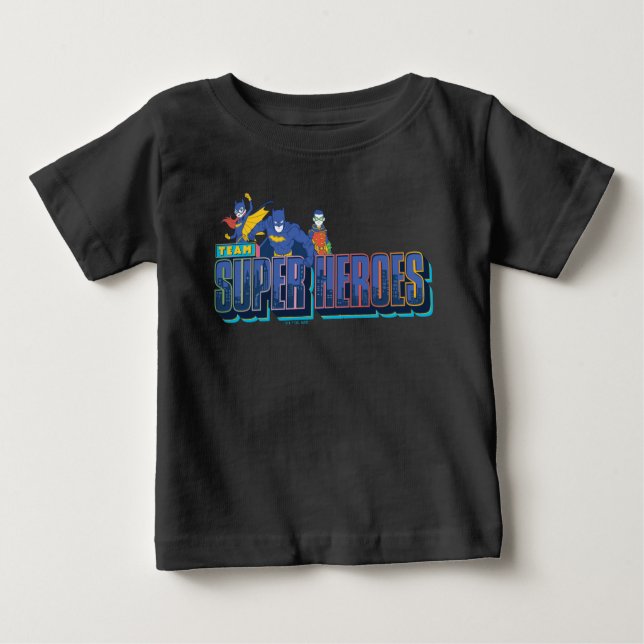 Batman | Team Super Heroes Baby T-Shirt (Front)