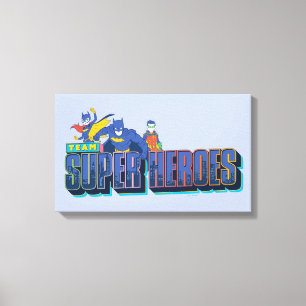 Batman   Team Super Heroes Canvas Print